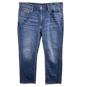 Levi's 514 Jeans Mens Size 38x30 Blue Medium Wash Straight Mid Rise Denim Pants